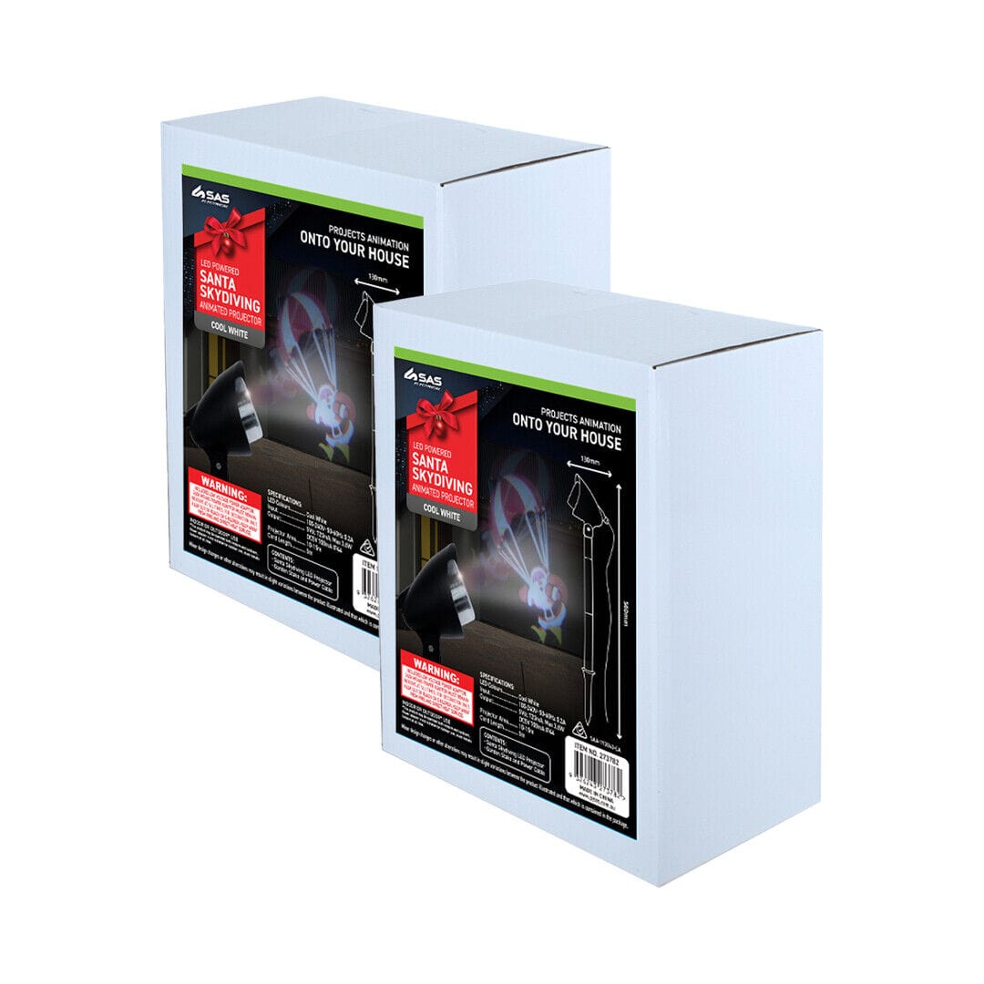 Skydiving Santa Projector