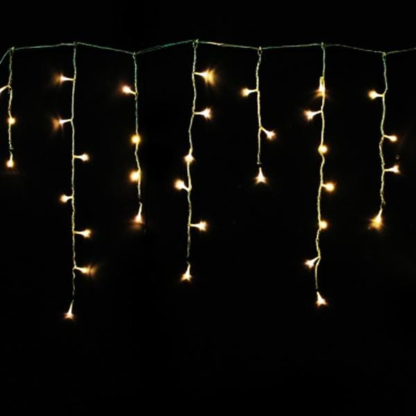 LED Warm White Icicle Lights (30m)