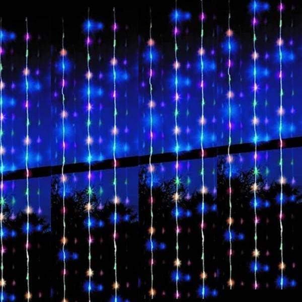 LED Multicolour Waterfall Curtain  (2x2m)